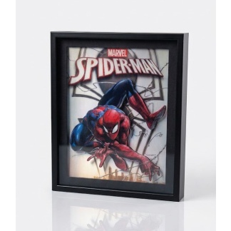 Holografische Marvel Spiderman 3D-afbeelding in lijst