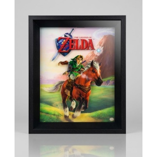Holografische The Legends of Zelda-afbeelding in een lijst