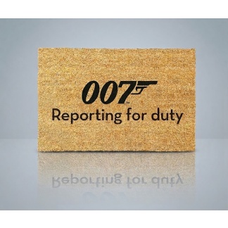 James Bond kokosvezel deurmat met 007-thema – 60 × 40 cm