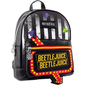 Officiële zwarte Beetlejuice rugzakken van imitatieleer