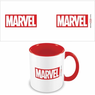 Marvel Comics keramische mokken – Wit & Rood – Klassiek Marvel-logo